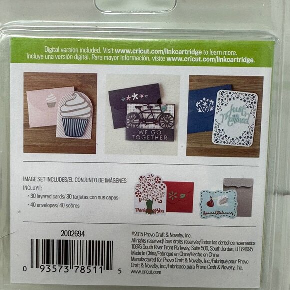 Cricut Cartridge Classically Modern Cards 70 Unique Images Overlay New Sealed - Picture 2 of 9